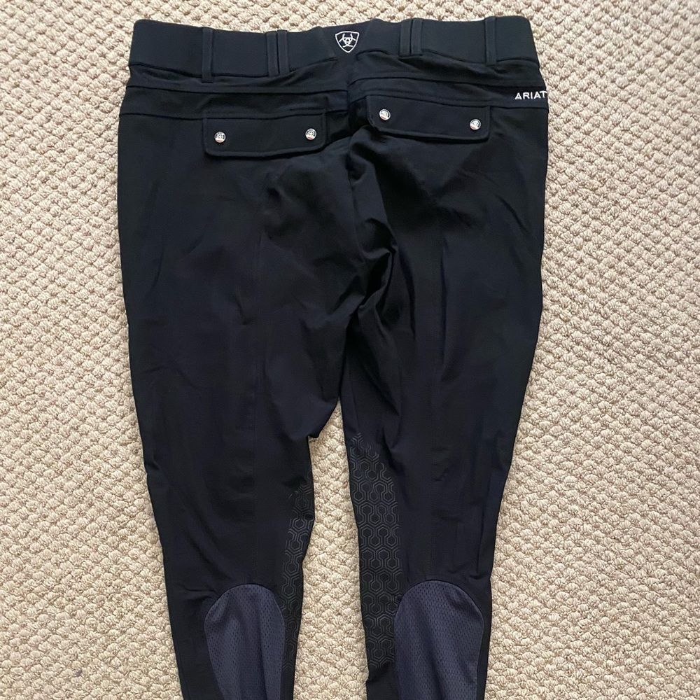 Ariat pro series black equestrian riding breeches warn twice like brand new